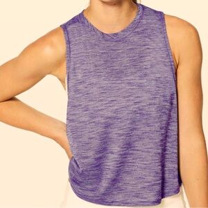 Lululemon Womens Shirt Heather Plum Lightweight Cardio Squad II Tank Top Size 6